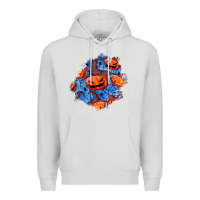 Dove Grey halloween pumpkin patch  5 Premium Hoodie - BundleAndBundleShop
