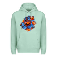Seafoam halloween pumpkin patch  5 Premium Hoodie - BundleAndBundleShop