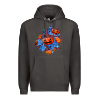Smoke halloween pumpkin patch  5 Premium Hoodie - BundleAndBundleShop