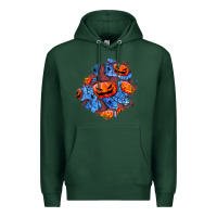 Sports Green halloween pumpkin patch  5 Premium Hoodie - BundleAndBundleShop