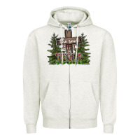 Oatmeal Heather the real gift is jesus Zipper Hoodie - CowhideDigitalArt
