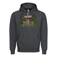 Smoke the real gift is jesus Zipper Hoodie - CowhideDigitalArt