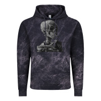 Cloud Black Vincent Van Gogh Skull of a SkeletonVintage Halloween Skull Vintage Hoodie - minhPixels