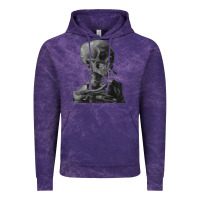 Cloud Purple Vincent Van Gogh Skull of a SkeletonVintage Halloween Skull Vintage Hoodie - minhPixels