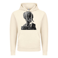 Vintage Artic Vincent Van Gogh Skull of a SkeletonVintage Halloween Skull Vintage Hoodie - minhPixels
