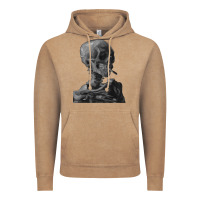 Vintage Coffee Vincent Van Gogh Skull of a SkeletonVintage Halloween Skull Vintage Hoodie - minhPixels