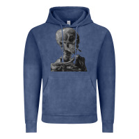 Vintage Denim Vincent Van Gogh Skull of a SkeletonVintage Halloween Skull Vintage Hoodie - minhPixels
