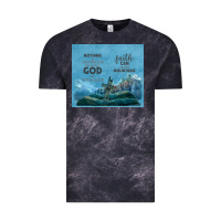 Cloud Black nothing is impossible with cross Vintage Tee - TumblerDesignByShophia