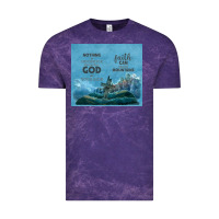 Cloud Purple nothing is impossible with cross Vintage Tee - TumblerDesignByShophia