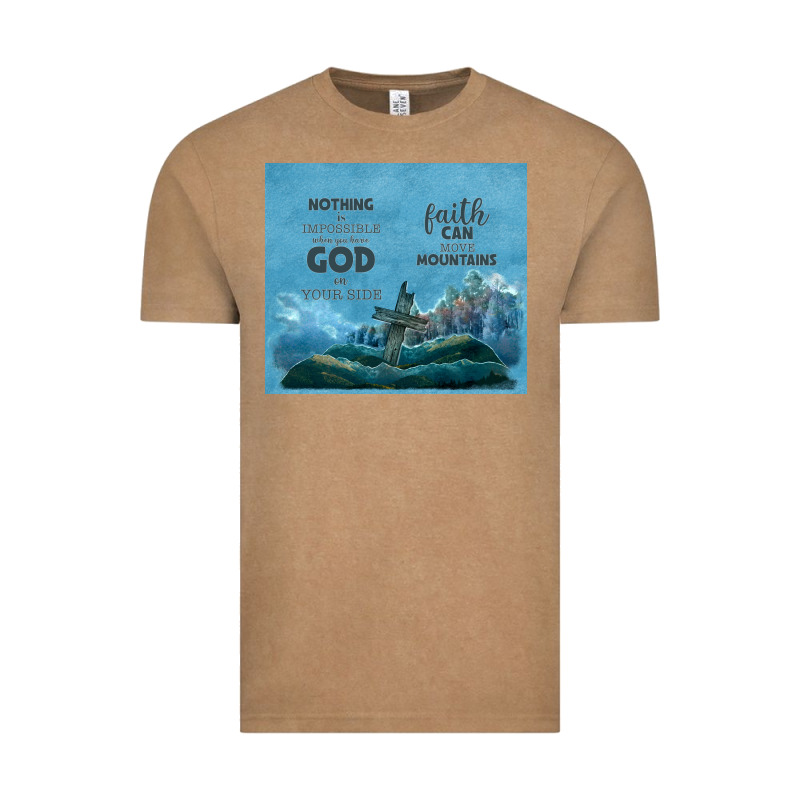 Nothing Is Impossible With Cross Vintage Tee by TumblerDesignByShophia | Teevron