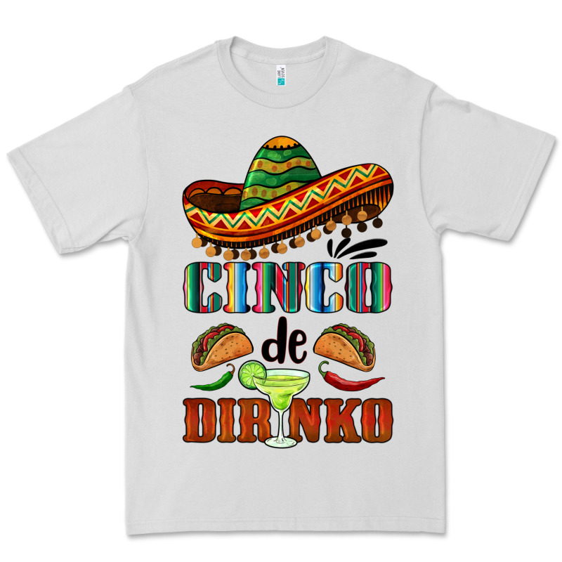Cinco De Dirinko Sombrero Premium Tee by BarkalooDesign | Teevron