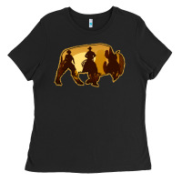 Black Bison Silhouette Cowboy Ladies Tee - Bettercallsaul