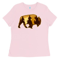 Bubblegum Pink Bison Silhouette Cowboy Ladies Tee - Bettercallsaul