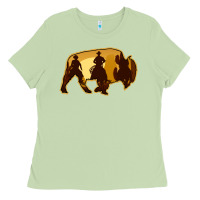 Matcha Bison Silhouette Cowboy Ladies Tee - Bettercallsaul