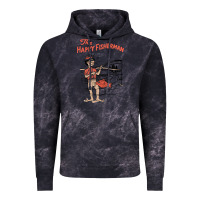 Cloud Black Vintage The Happy Fisherman 2022 Fishing Mens Kids Vintage Hoodie - minhPixels