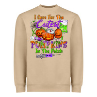 Mushroom i care for the cutest pumpkins in the patch Heavyweight Sweatshirt - BundleAndBundleShop