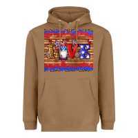 Toasted Coconut american flag gnomes love star leopard glitter Heavyweight Hoodie - Artiststas