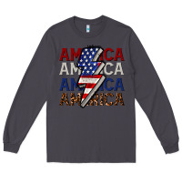 Smoke America with lightning bold Long Sleeve Tee - CowGirlArtShop