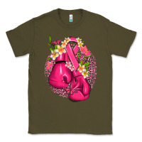 Army Green cancer boxing gloves with ribbon Classic Tee - NancyCooperArtShop