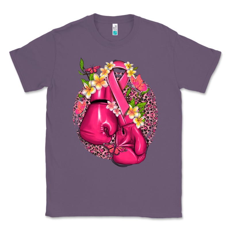 Cancer Boxing Gloves With Ribbon Classic Tee by NancyCooperArtShop | Teevron