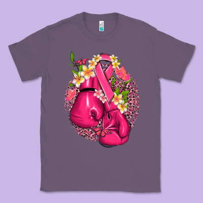 Cancer Boxing Gloves With Ribbon Classic Tee Designed By Nancycooperartshop
