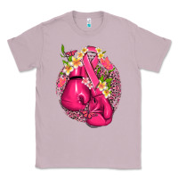 Lilac cancer boxing gloves with ribbon Classic Tee - NancyCooperArtShop