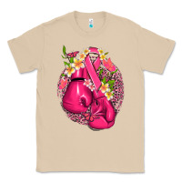Mushroom cancer boxing gloves with ribbon Classic Tee - NancyCooperArtShop