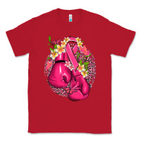 Red cancer boxing gloves with ribbon Classic Tee - NancyCooperArtShop