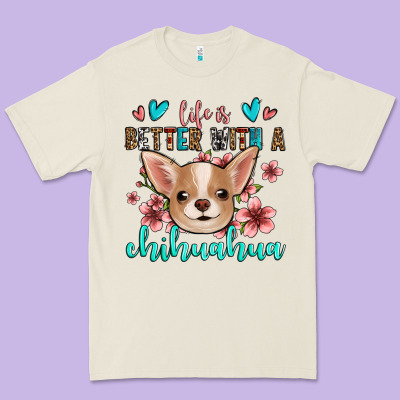 Life Is Better With A Chihuahua Premium Tee Designed By Jasminsmagicworld