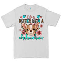 Dove Grey life is better with a chihuahua Premium Tee - Jasminsmagicworld