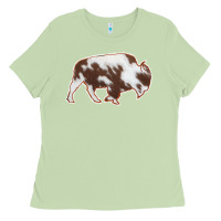 Matcha Cowhide Bison Silhouette Ladies Tee - Bettercallsaul