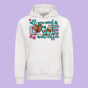 All You Need Is Love And Coffee Urban Hoodie Designed By Adodesignshop