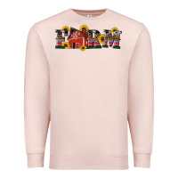 Pale Pink western farm Premium Sweatshirt - Artiststas