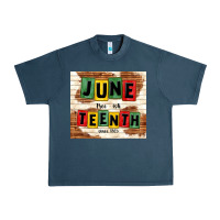 Midnight Navy juneteenth free ish since 1865 Urban Heavy Tee - TumblerDesignByShophia