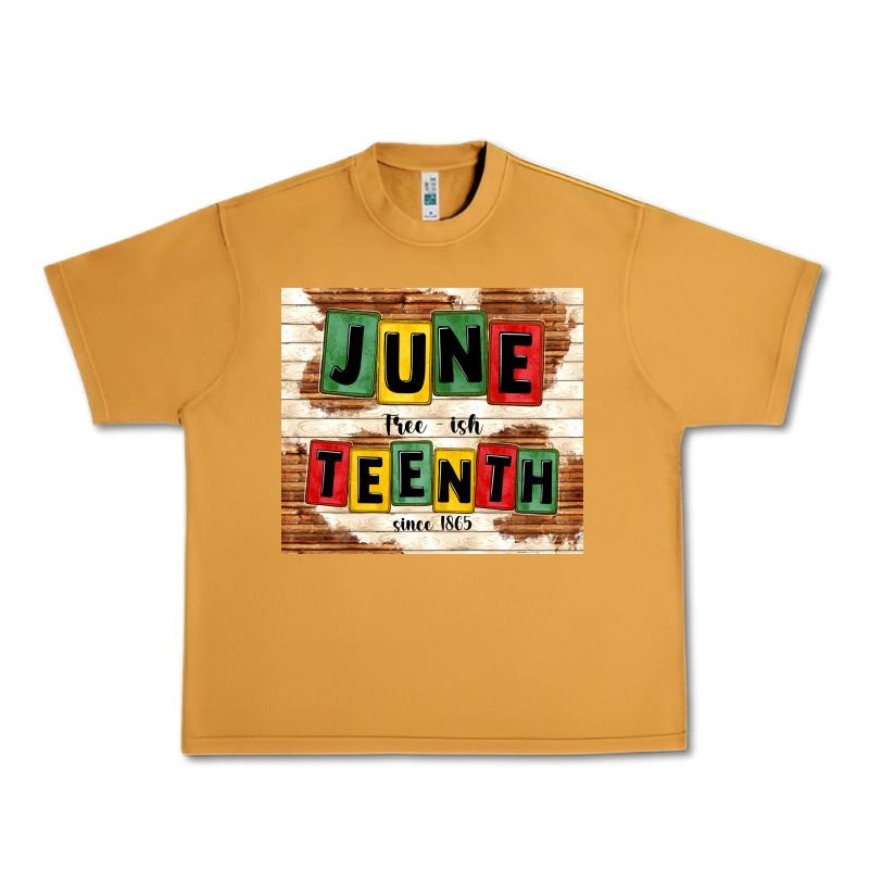 Juneteenth Free Ish Since 1865 Urban Heavy Tee by TumblerDesignByShophia | Teevron