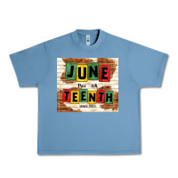 Pebble Blue juneteenth free ish since 1865 Urban Heavy Tee - TumblerDesignByShophia