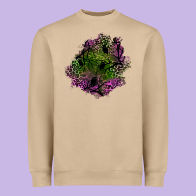 Halloween Patch Heavyweight Sweatshirt Designed By Bundleandbundleshop