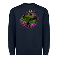 Navy halloween patch Heavyweight Sweatshirt - BundleAndBundleShop
