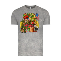 Cloud Rock Christmas army gnomes truck 4th of july Vintage Tee - HowdyJamesFarm