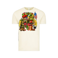 Vintage Arctic Christmas army gnomes truck 4th of july Vintage Tee - HowdyJamesFarm