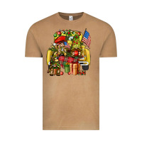 Vintage Camel Christmas army gnomes truck 4th of july Vintage Tee - HowdyJamesFarm