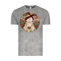 Cloud Rock Christmas Charolais Calf Baby Cow Vintage Tee - RanaPortraitStore