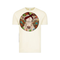 Vintage Arctic Christmas Charolais Calf Baby Cow Vintage Tee - RanaPortraitStore