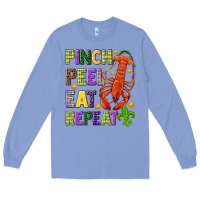 Pinch Peel Eat Repeat Crawfish Long Sleeve Tee | Teevron