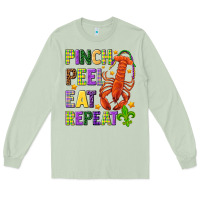 Matcha Pinch peel eat repeat crawfish Long Sleeve Tee - HowdyJamesFarm