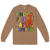 Toasted Coconut Pinch peel eat repeat crawfish Long Sleeve Tee - HowdyJamesFarm