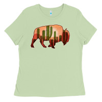 Matcha Cactus Bison Silhouette Ladies Tee - Bettercallsaul