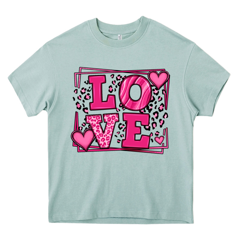 Love Leopard Frame Heavy Core Tee by LillyAllenDesigns | Teevron