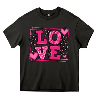 Asphalt Love leopard frame Heavy Core Tee - LillyAllenDesigns
