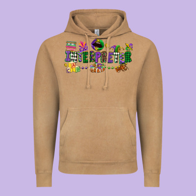 Interpreter Mardi Gras Vintage Hoodie Designed By Cowgirlartshop